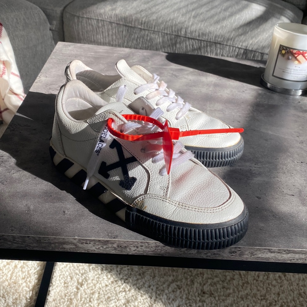 Used Off-White sneakers.